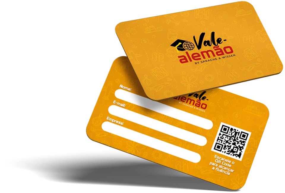 Cartões do benefício Vale-alemão